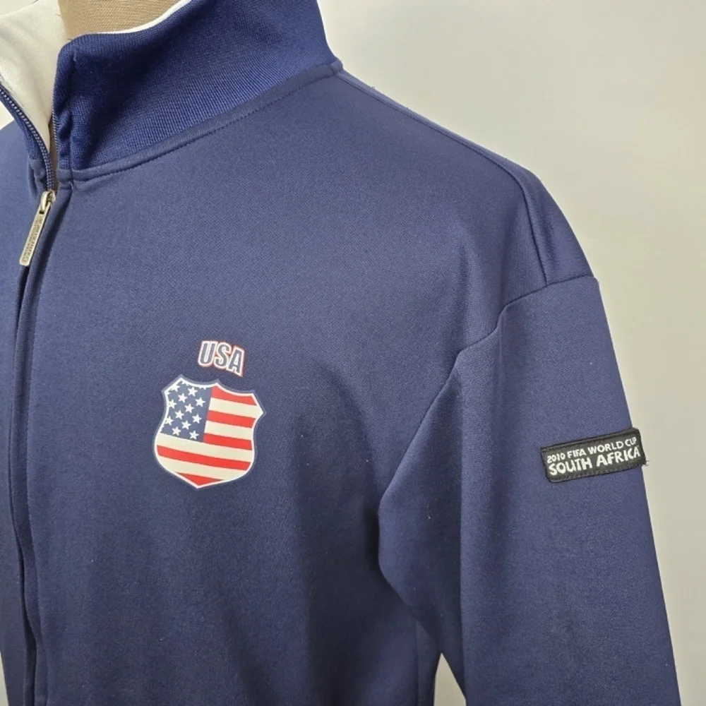 FIFA Team USA Soccer World Cup South Africa 2010 Track Jacket Size XL- Blue - Picture 2 of 10